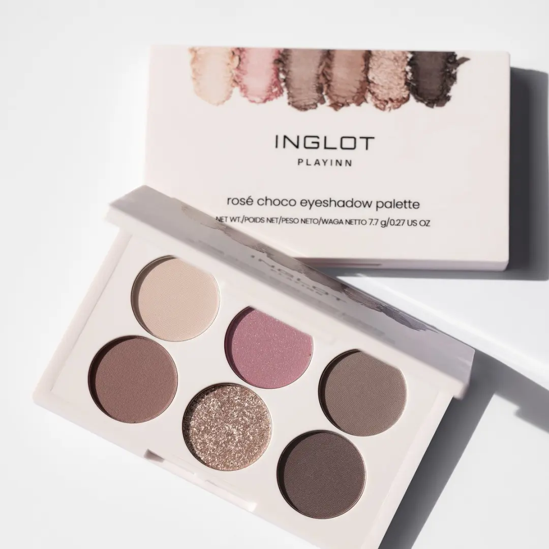 Inglot Rosé Choco Oogschaduw Palette - 6 Kleuren