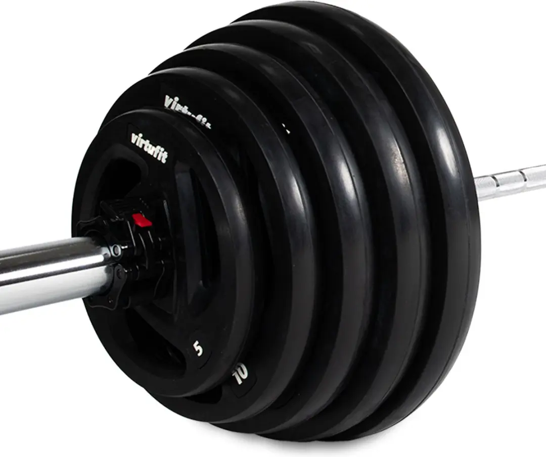 Virtufit Olympische Halterset 170kg - 11-delig - Zwart