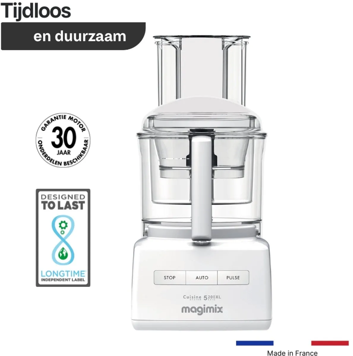 Magimix CS 5200 XL Foodprocessor - 1100W - Wit