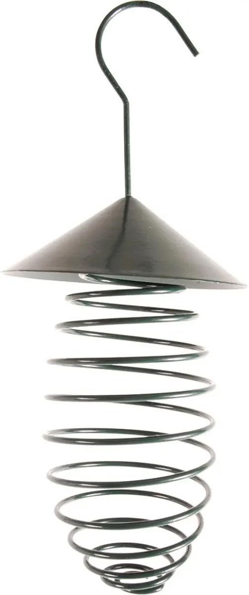 Esschert Design Vogel Vetbolhouder met Dak 25cm - Groen