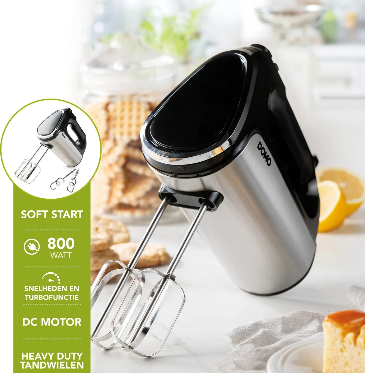 Domo DO9258M Handmixer 800W - Zwart
