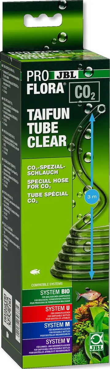 JBL Pro Flora Taifun Tube Clear CO₂ Slang Aquarium