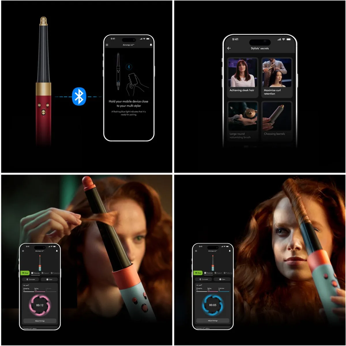 Dyson Airwrap i.d. Straight+Wavy - Multistyler - Föhnborstel - Krulborstel - Red Velvet/Goud