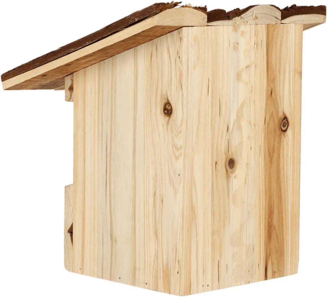 Esschert Design Halfhol Boomschors Dak - Houtkleur