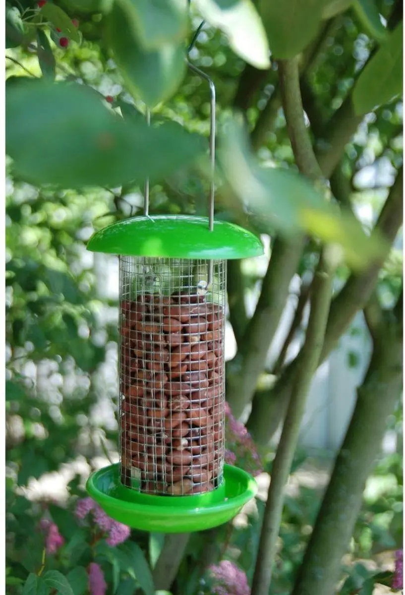 Esschert Design Silo Vogelvoederhuisje - 19x32x32cm - Groen - afbeelding 5 van 6