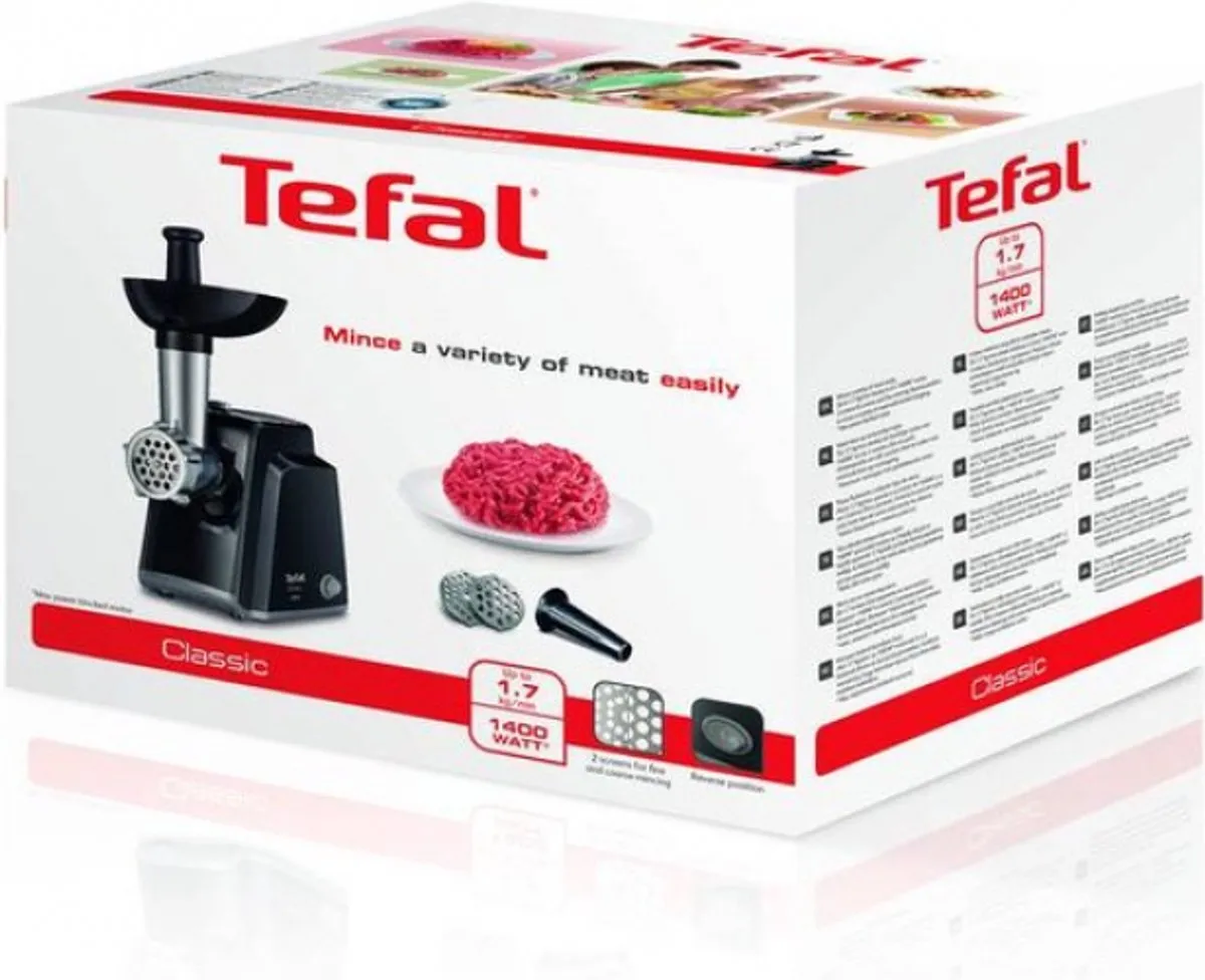 Tefal NE105838 Vleesmolen 1400W - Zwart/RVS