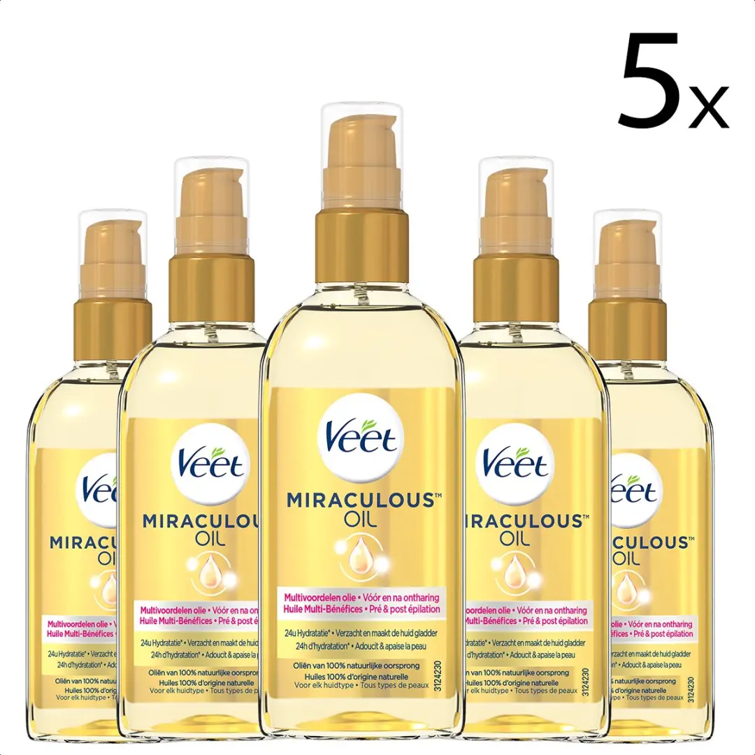 Veet Voedende Olie Arganolie 500ml - 5x100ml