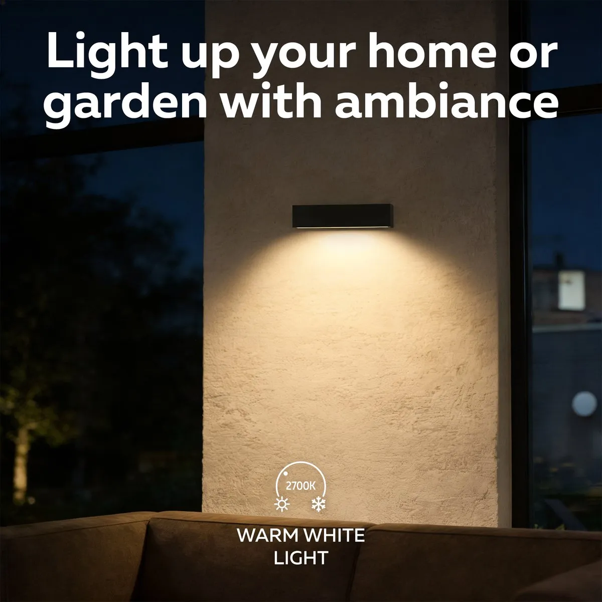 Calex Modena Wandlamp 10W Warm Wit - Zwart