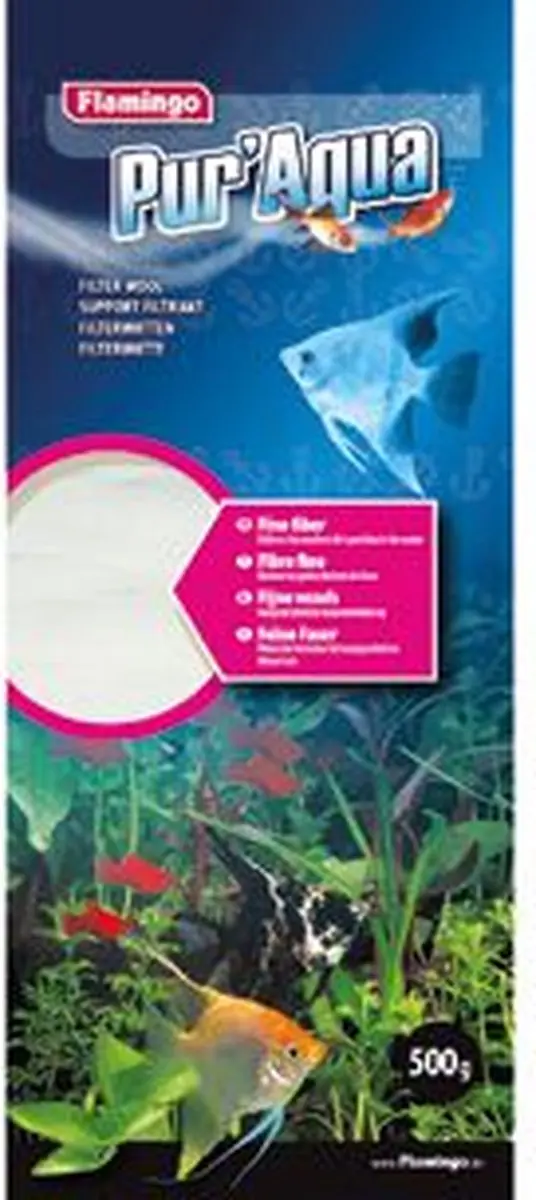 Flamingo Aquarium Filterwatten Wit - 500 gr