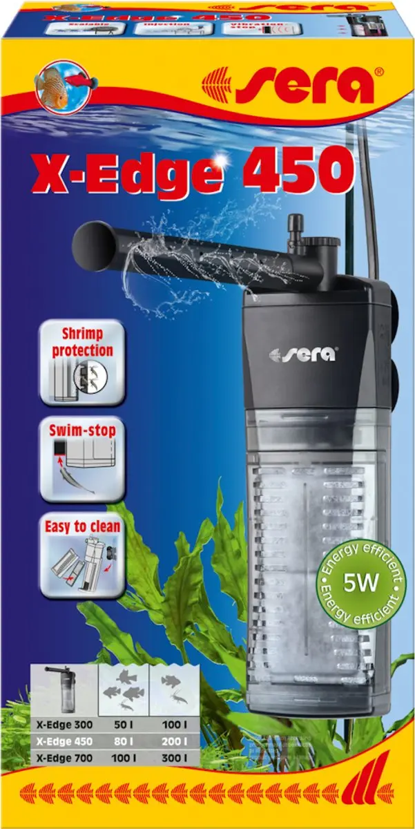 Sera Filter X-Edge 450 Hoekfilter - 450 l/h - 200 l