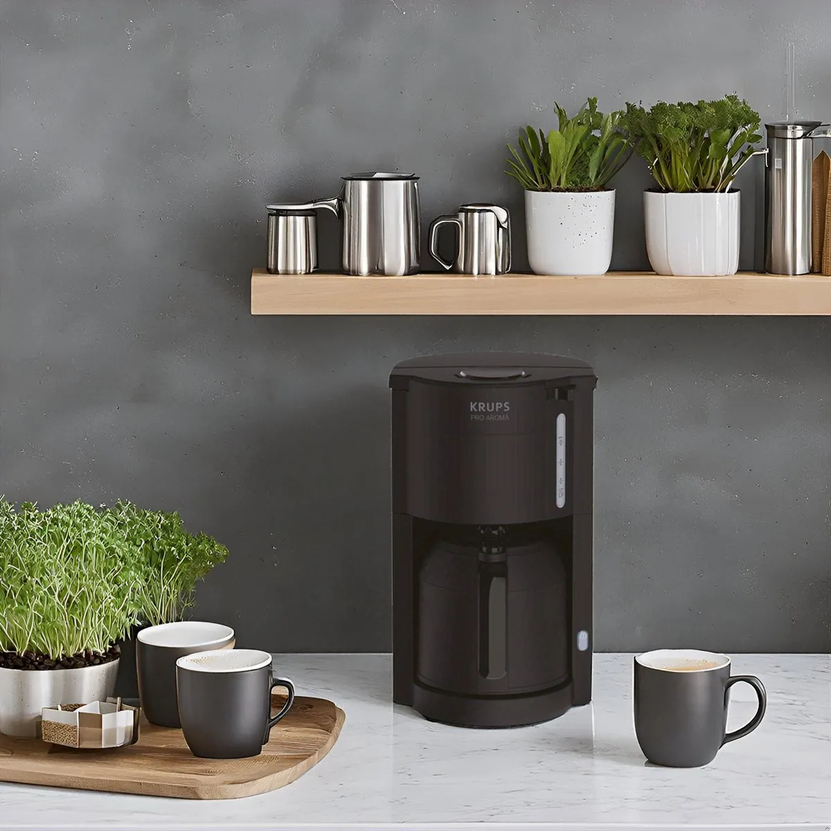 Krups Pro Aroma KM3038 Filterkoffiezetapparaat 1.25L - Zwart