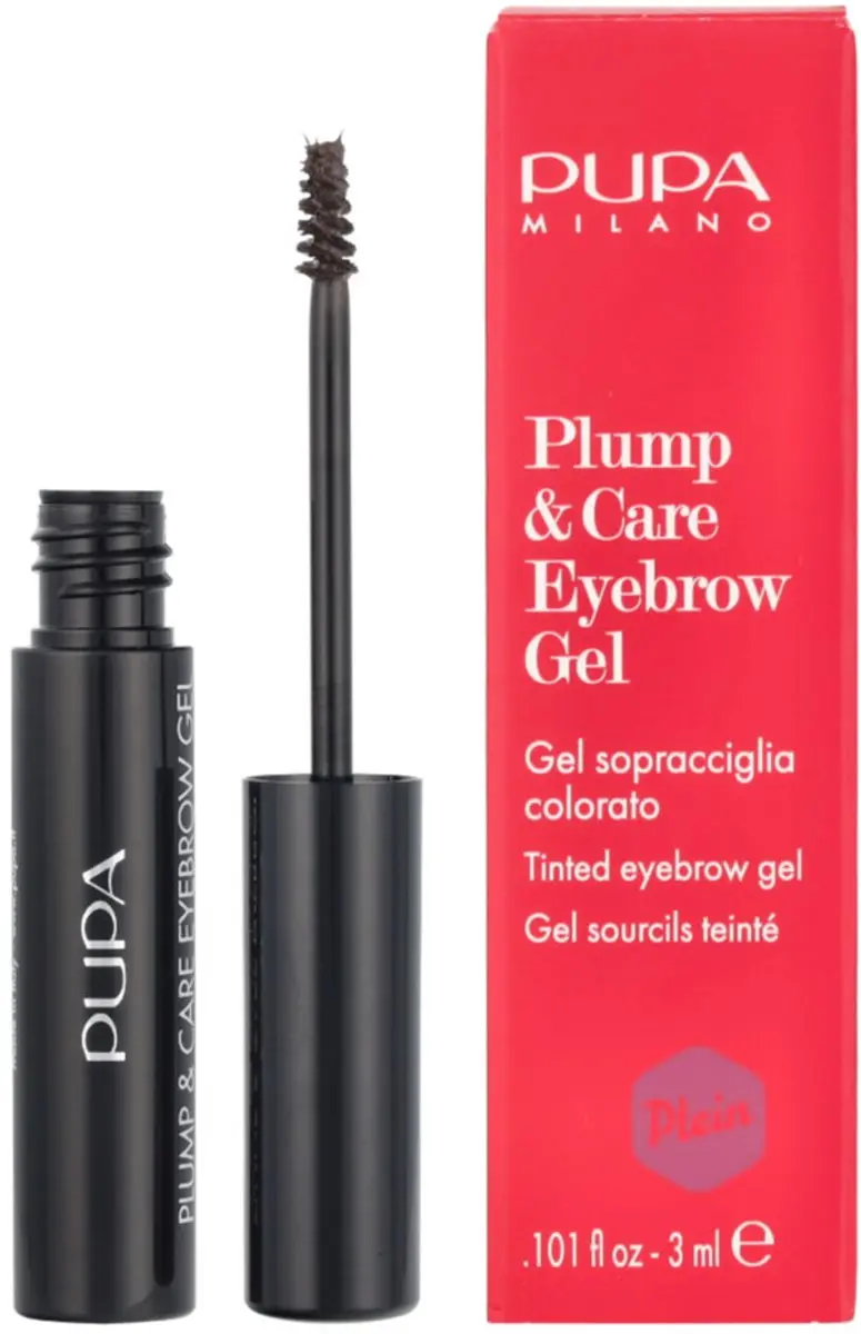 Pupa Milano Plump & Care Eyebrow Gel Brown 002 - 3ml