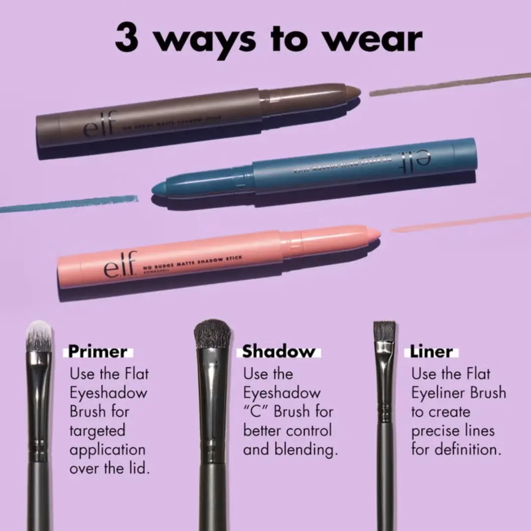 ELF Cosmetics No Budge Matte Shadow Stick Groovy - 1,6 g - afbeelding 6 van 6