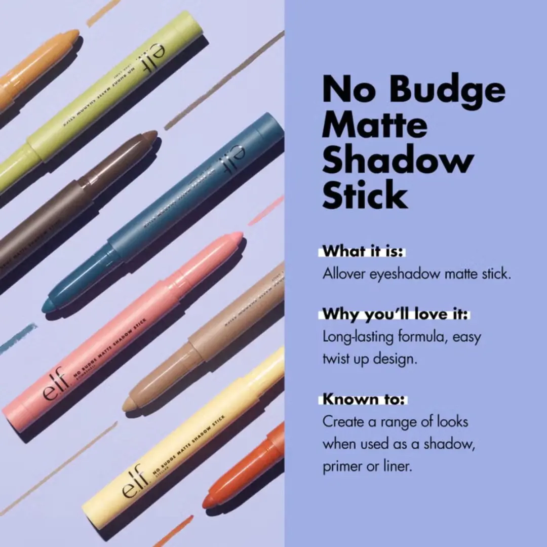 ELF Cosmetics No Budge Matte Shadow Stick Groovy - 1,6 g
