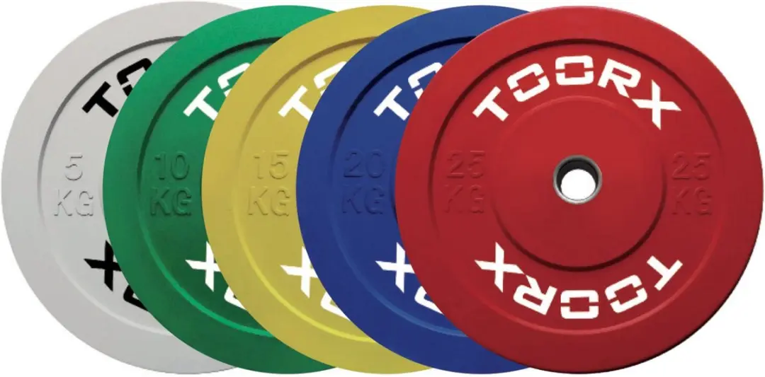 Toorx Fitness Bumper Plates Challenge 25kg - Zwart