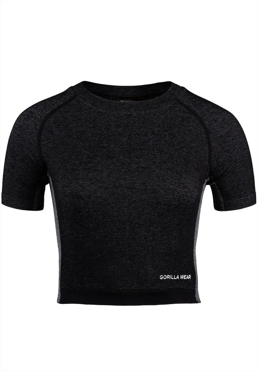 Gorilla Wear Selah Seamless Crop Top - Zwart XS/S