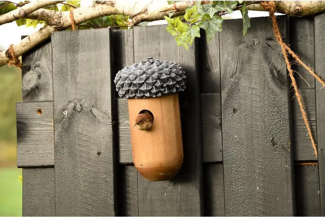 Esschert Design Nestkast Eikel Vogelhuisje - Hangend - 1 Inloop