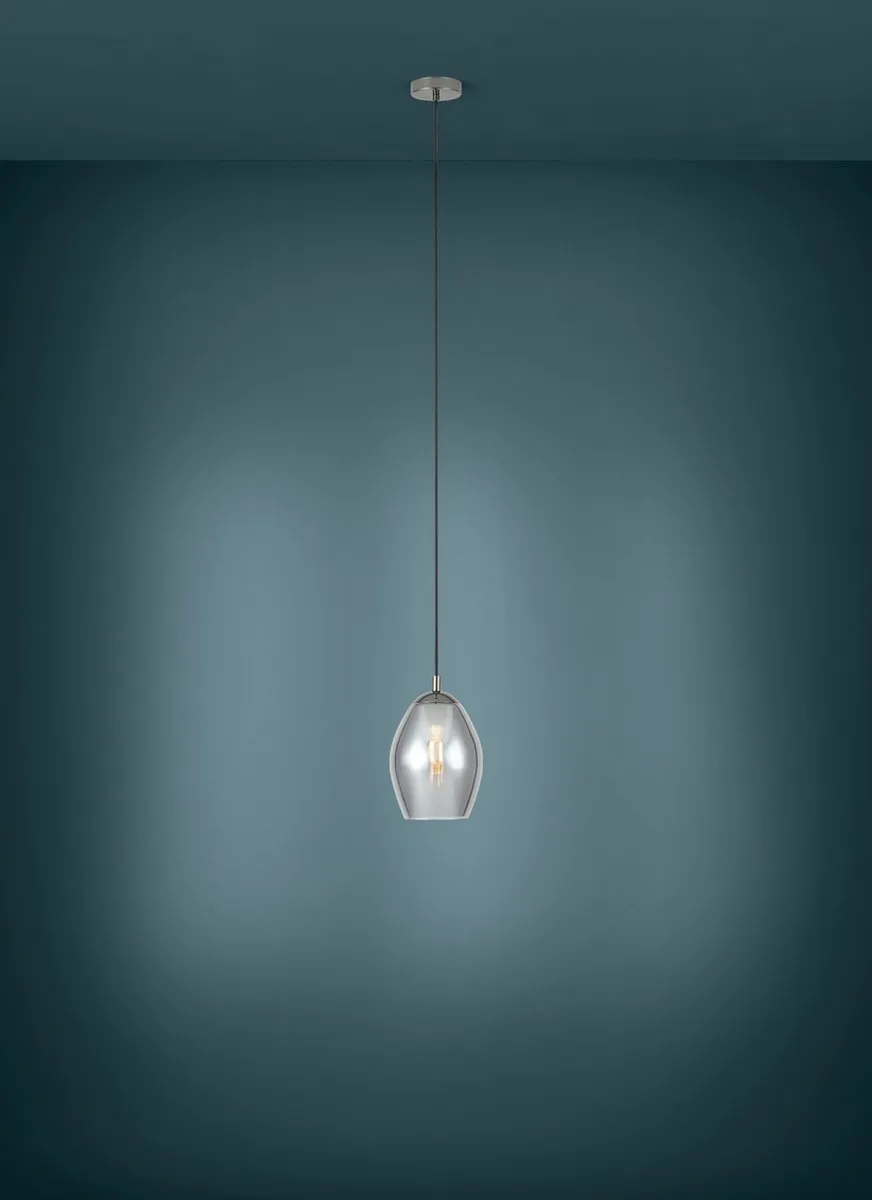 Eglo Estanys Hanglamp Ø19cm - 4 Lichts - Grijs/Zwart - afbeelding 6 van 6