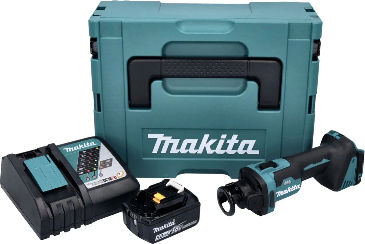 Makita DCO 181 RT1J Accu-Rotatiesnijder 18V - 32.000 tpm - 5,0 Ah - afbeelding 3 van 5