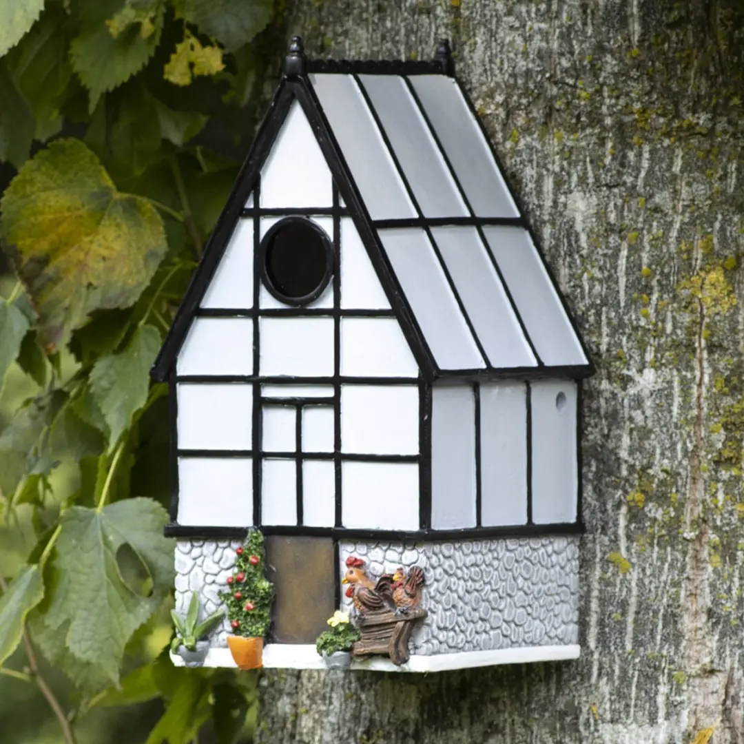 Esschert Design Vogelhuisje Kweekkas - 1 Inloopopening - Multikleur - afbeelding 6 van 6