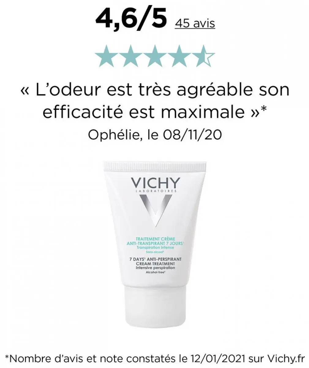 Vichy Intense Transpiratiecrème 30ml