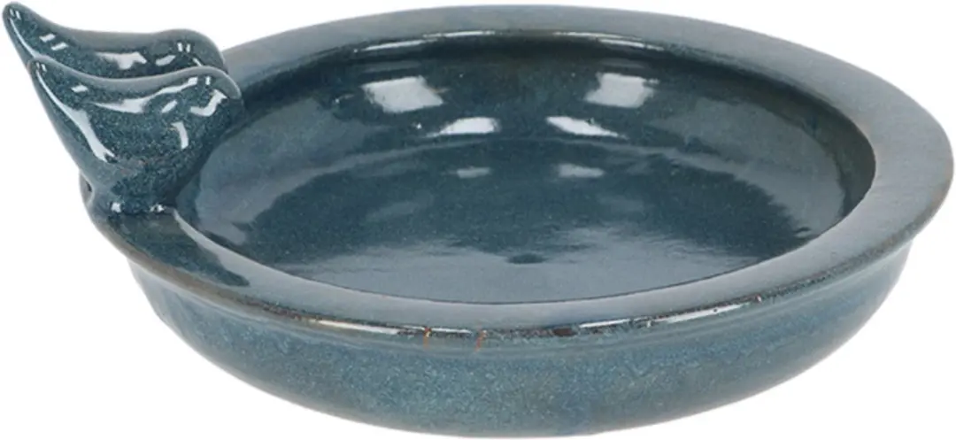 Esschert Design Vogelbad Keramiek Petrol - Blauw