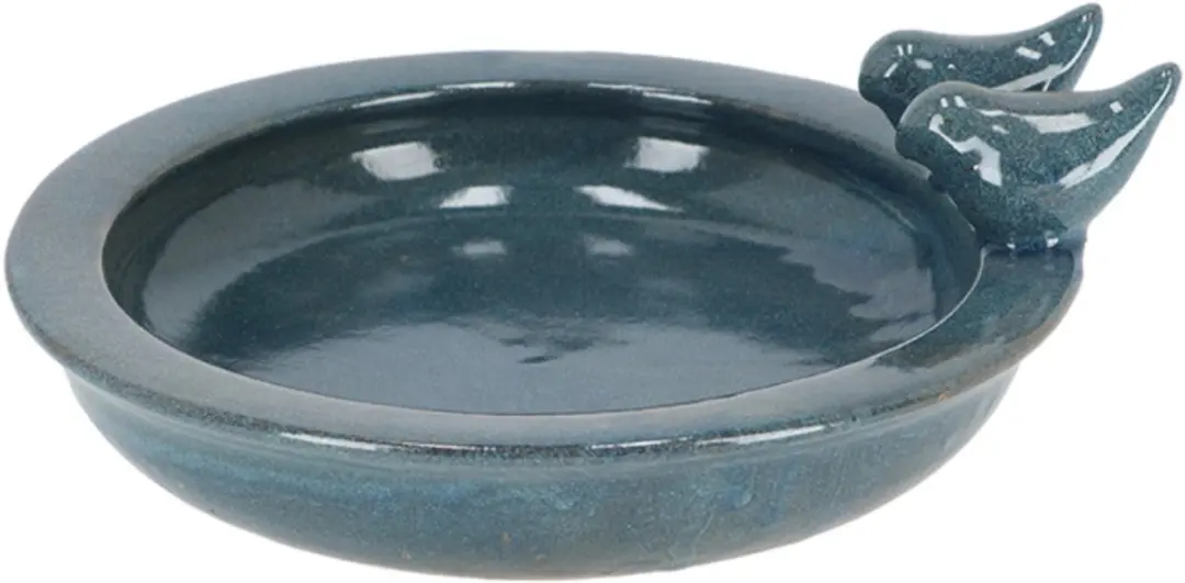 Esschert Design Vogelbad Keramiek Petrol - Blauw