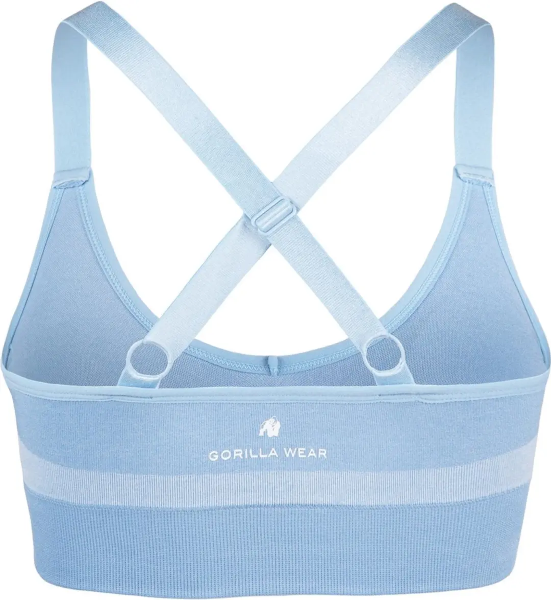 Gorilla Wear Selah Seamless Sportbeha - M/L - Lichtblauw