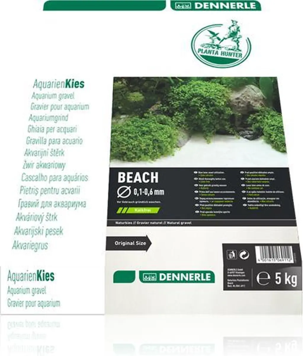 Dennerle Plantahunter Beach Natuurgrind 5kg - Wit