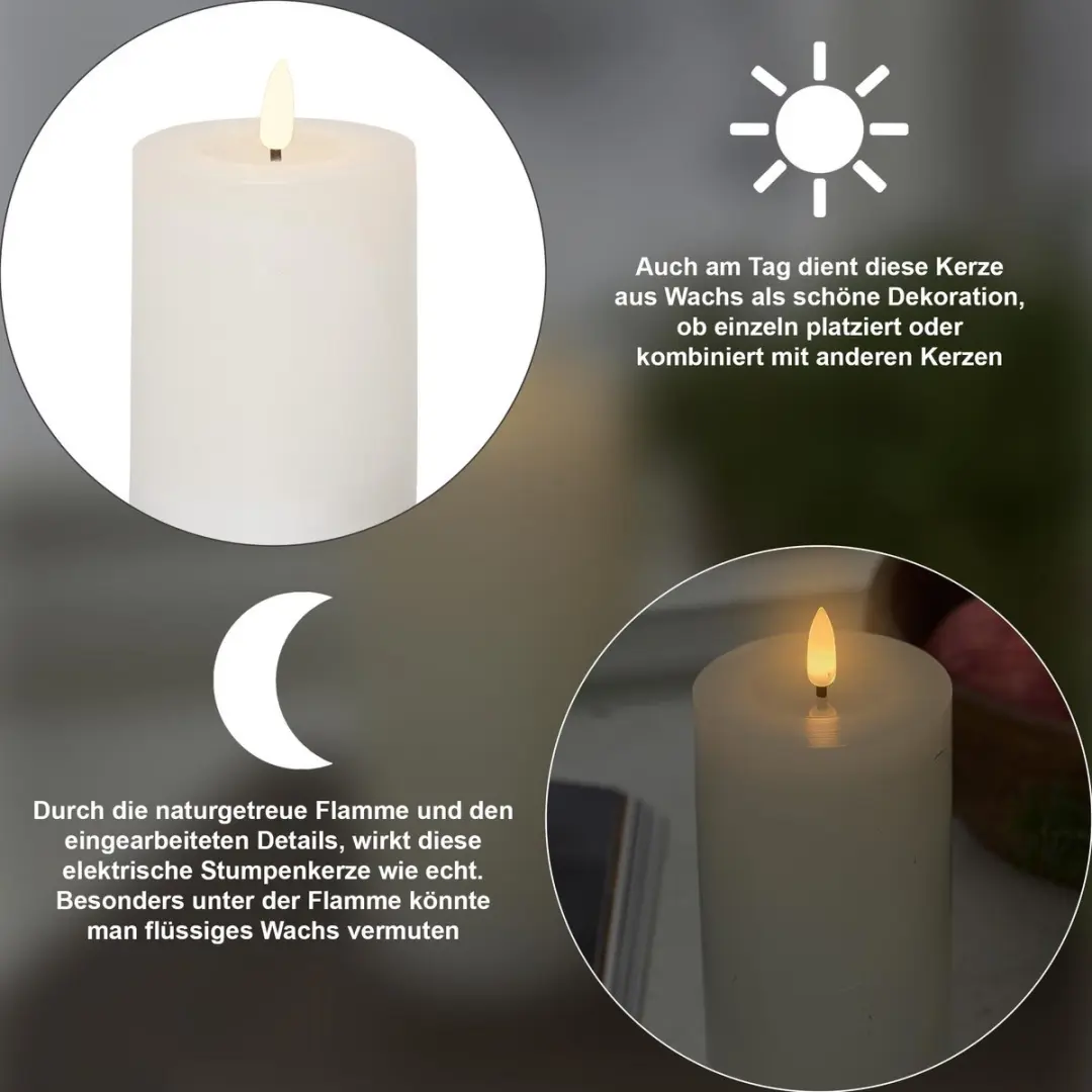 Star Trading Vlamstroom LED Kaars - Wit - afbeelding 6 van 6