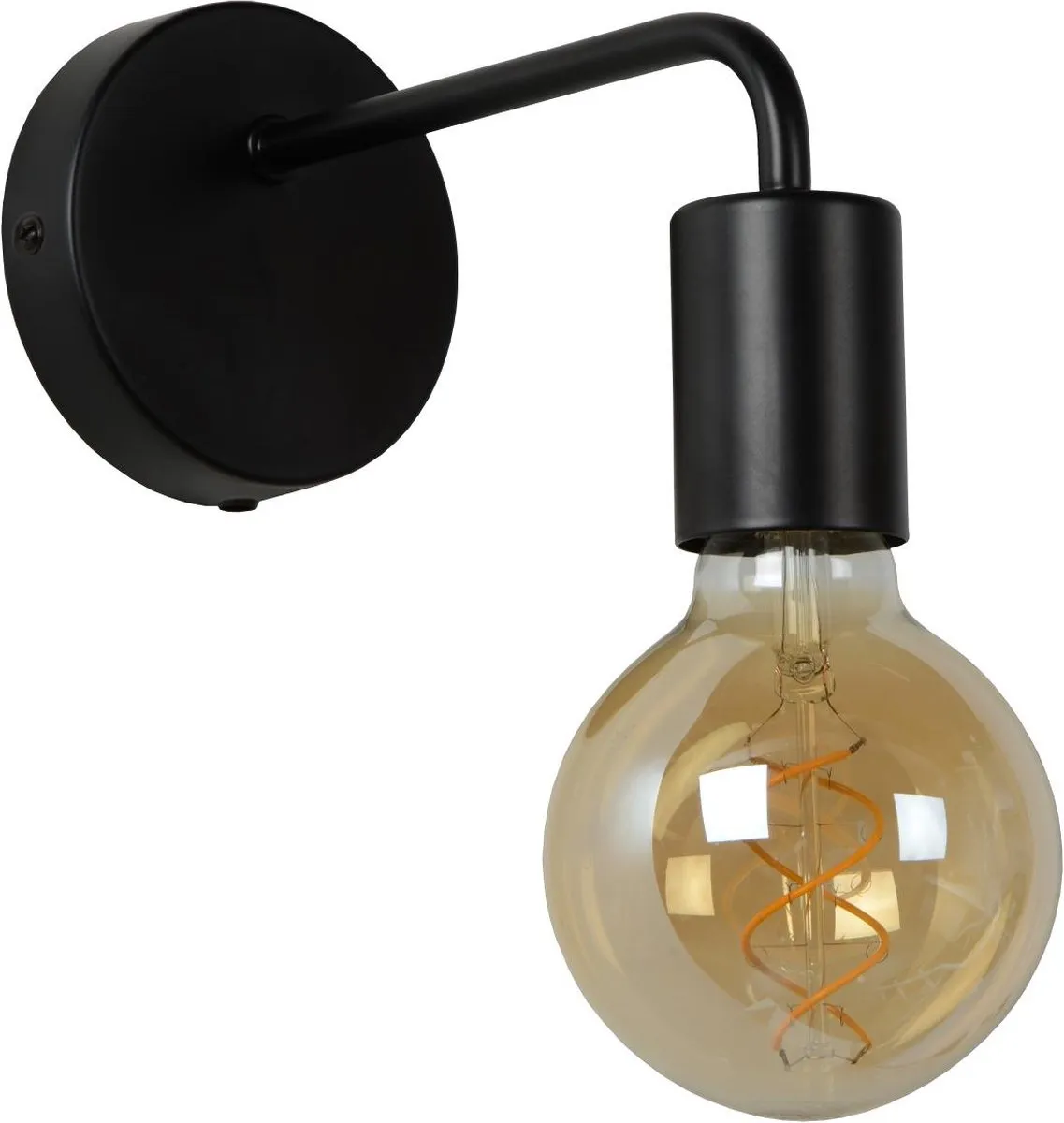 Lucide Scott Wandlamp E27 - Zwart