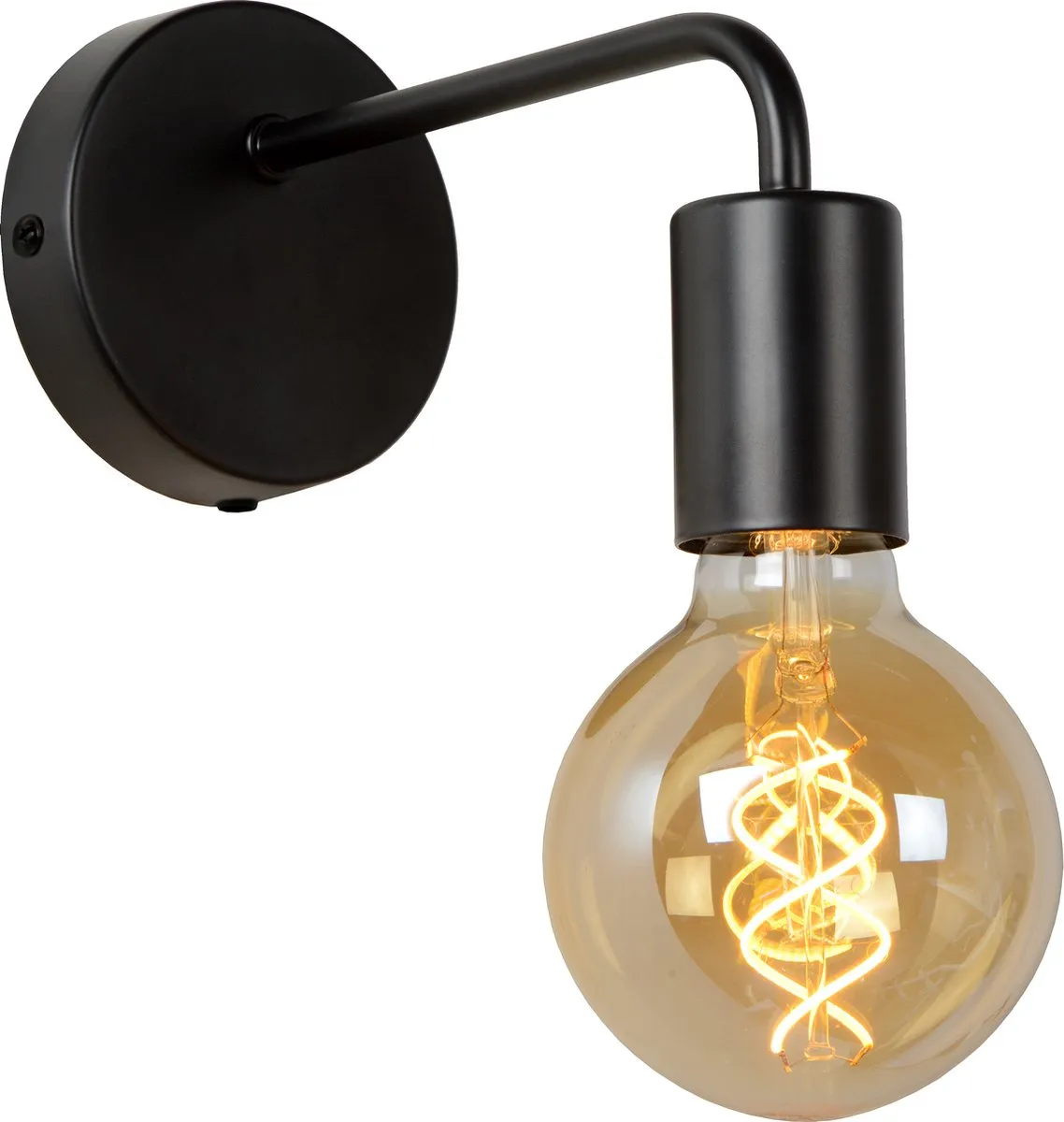 Lucide Scott Wandlamp E27 - Zwart
