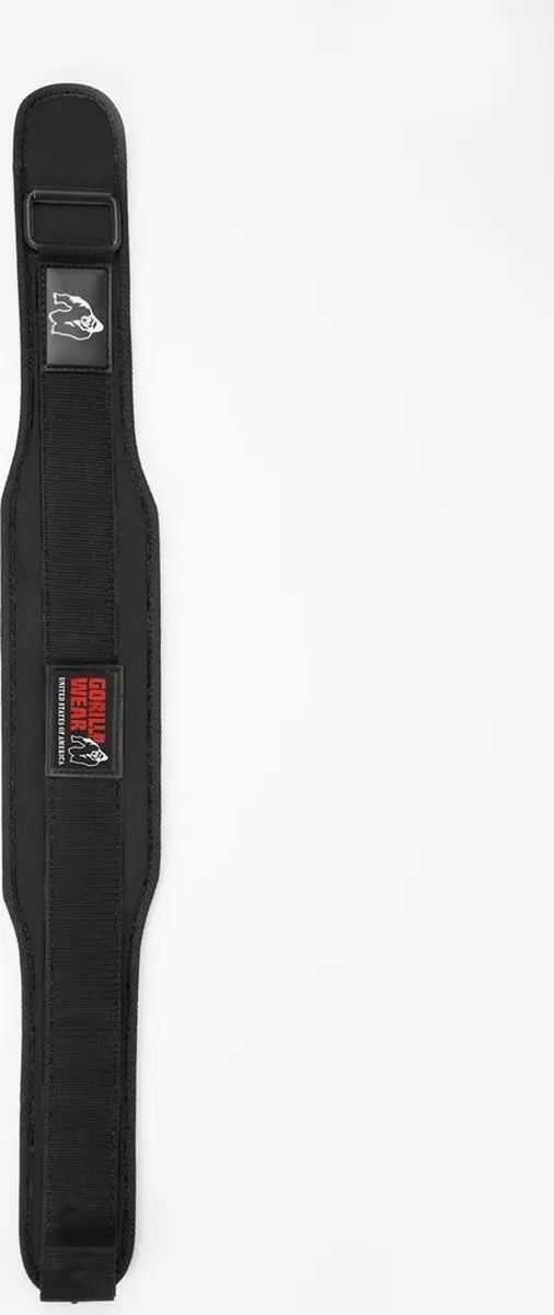 Gorilla Wear 4 Inch Nylon Sportriem - Halterriem Dames L - Zwart