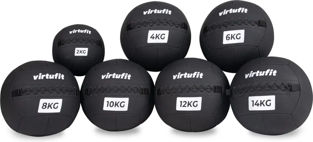 VirtuFit Wall Ball Pro Set Slamball - 2-14 kg - Zwart - afbeelding 3 van 3