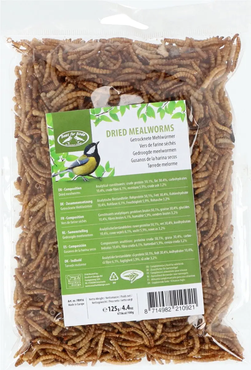 Esschert Design Gedroogde Meelwormen 125g