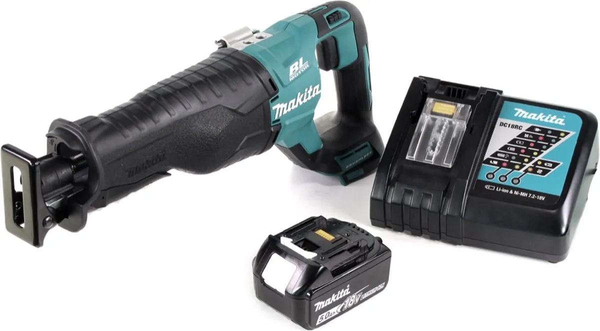 Makita DJR187RT1 Accu Reciprozaag 18V - 5,0Ah - Hout - afbeelding 5 van 5