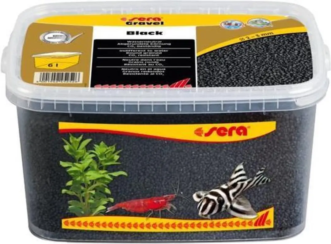 Sera Gravel Black Aquariumgrind 6L