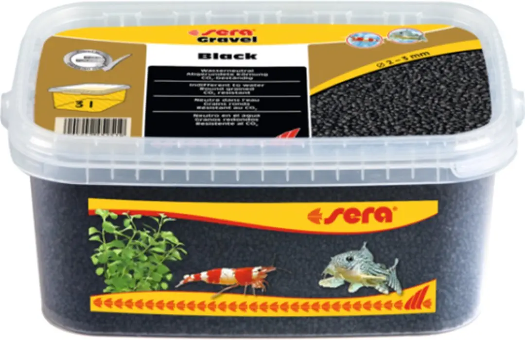 Sera Gravel Black Aquariumgrind 6L - Zwart