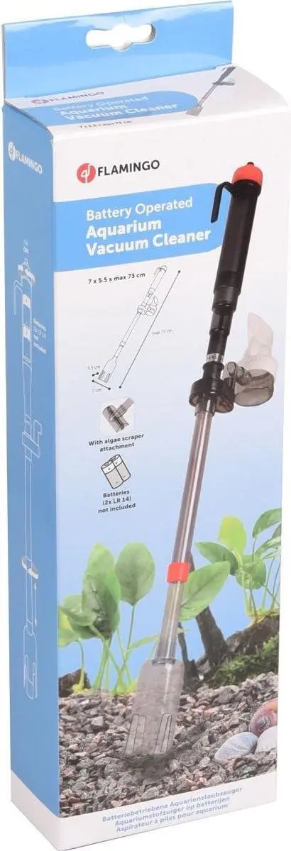 Flamingo Dolfy Aquariumstofzuiger 3-in-1 - Grijs