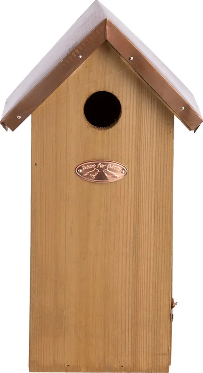 Esschert Design Koolmees Vogelhuisje Houtkleur