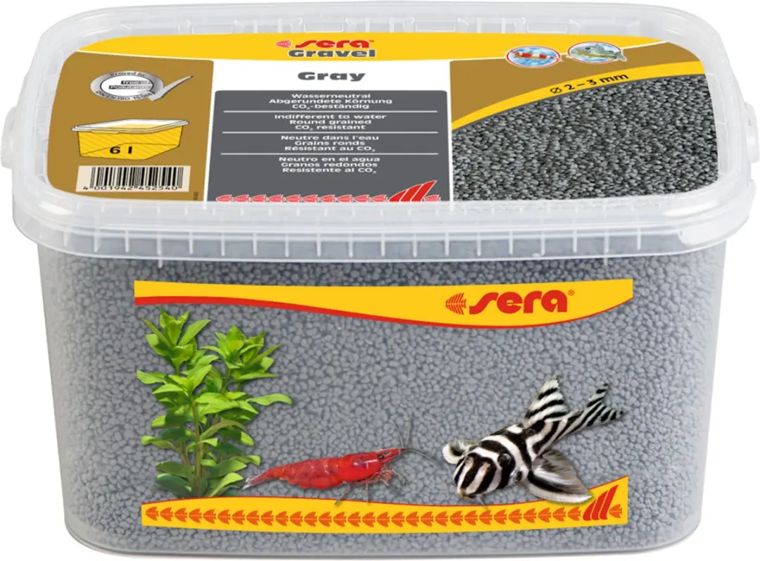 Sera Gravel Gray Bodembedekking 6L - Grijs