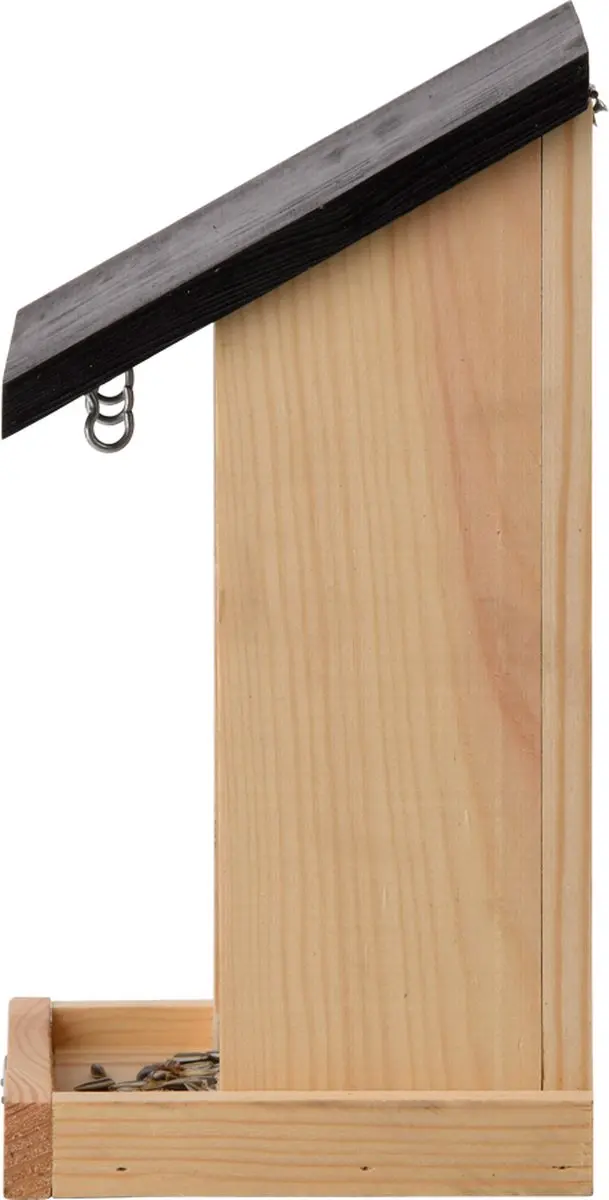 Esschert Design Muurvoedersilo Hout - Rood