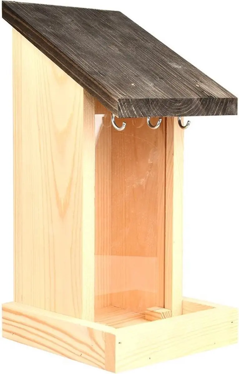 Esschert Design Muurvoedersilo Hout