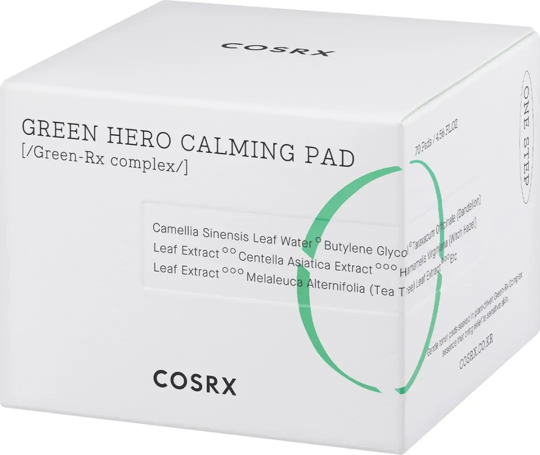 CosRx One Step Green Hero Calming Pad - 70 Stuks