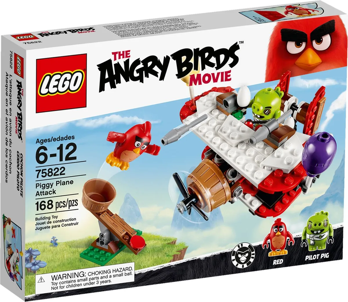 LEGO Angry Birds Piggy Vliegtuigaanval 75822
