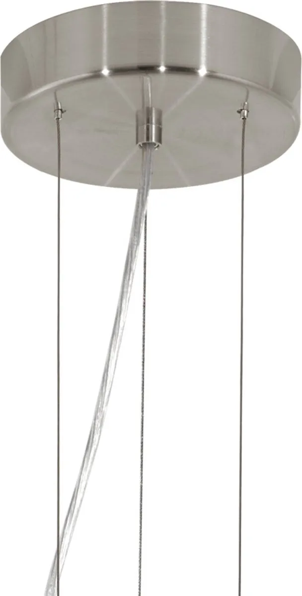 Eglo Maserlo Hanglamp 3 Lichts - Ø53cm - Grijs/Zilver