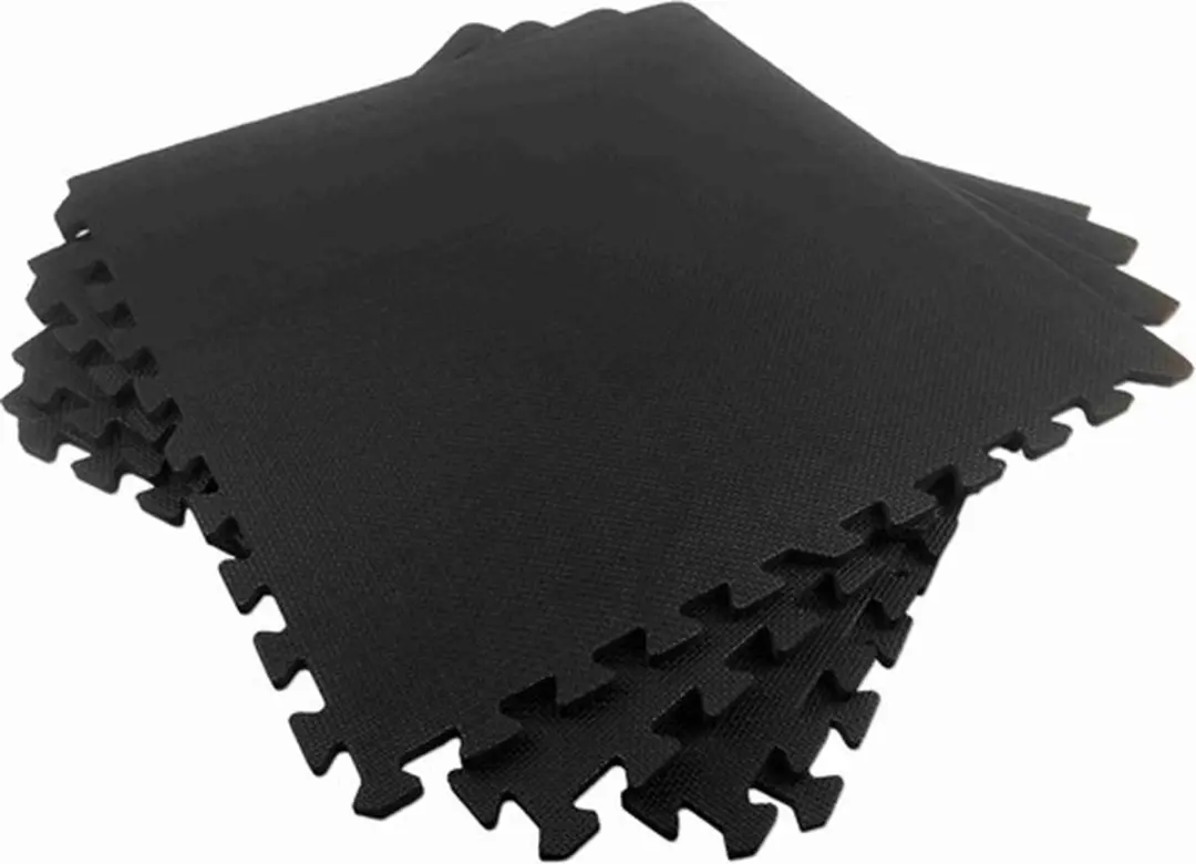 Tunturi Vloerbeschermmatten Set 120x120cm - Zwart