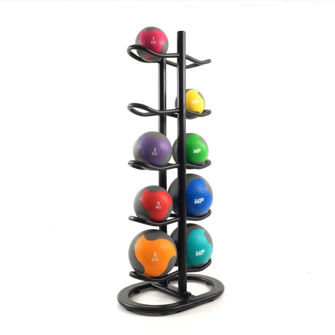 Muscle Power Rubber Medicijnbal 2 kg - Zwart
