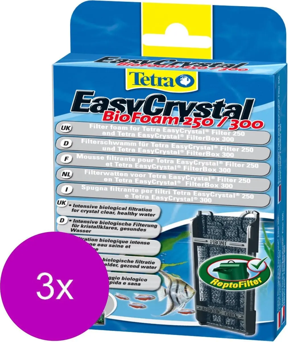 Tetra Tec EasyCrystal Biofoam Filtermateriaal 3x250/300l
