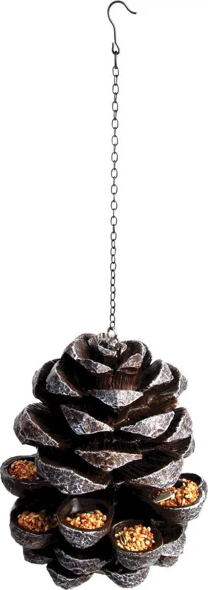 Esschert Design Vogelvoederhuisje Bruin - 20x23x20cm